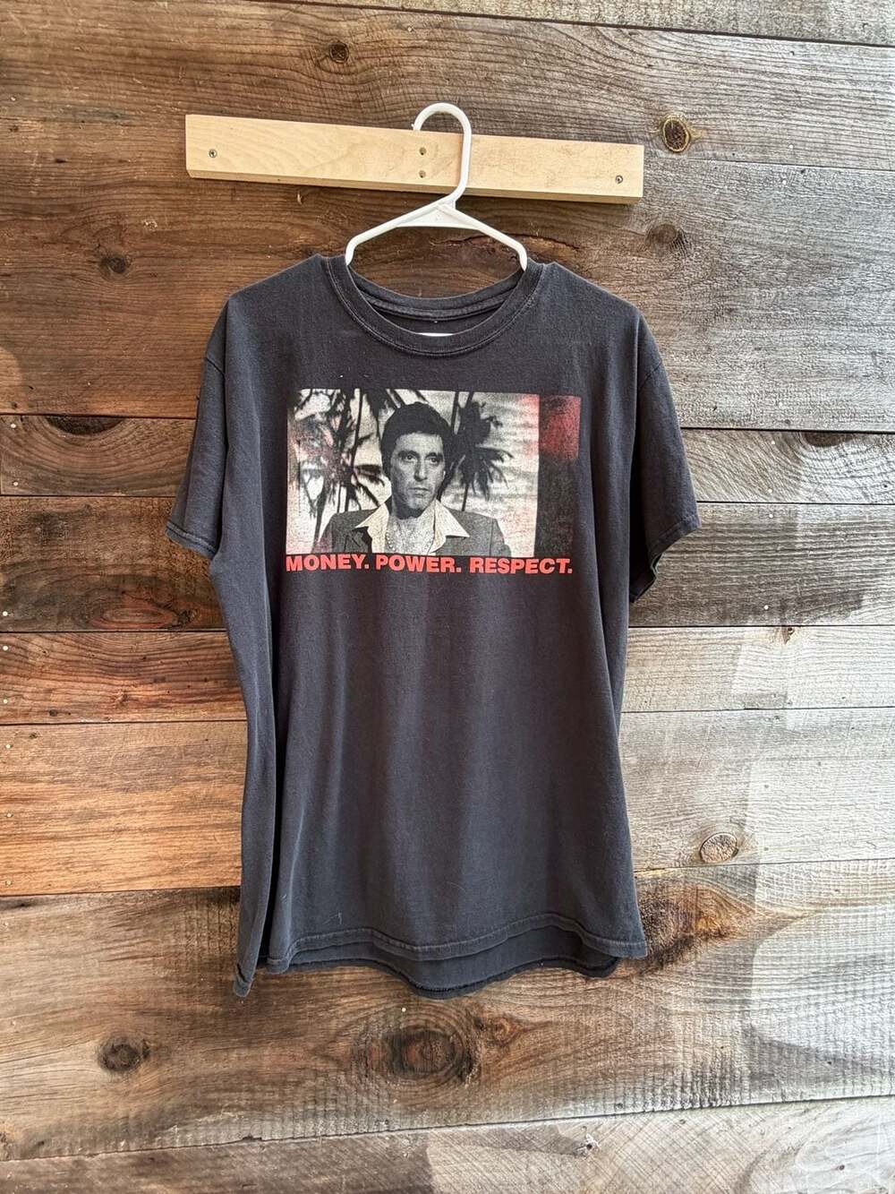 Scarface Money Power Respect Graphic T-Shirt Size Large